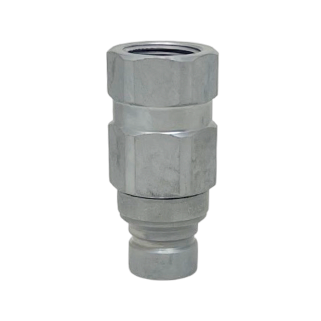 FFH08 12NPT M : Faster Quick Disconnect, Male 1/2" Coupler, 0.5 (1/2") NPT Connection, 5076psi MAWP, 29.06 GPM, ISO 16028 Interchange, Push to Connect Style, Connection Under Pressure Not Allowed