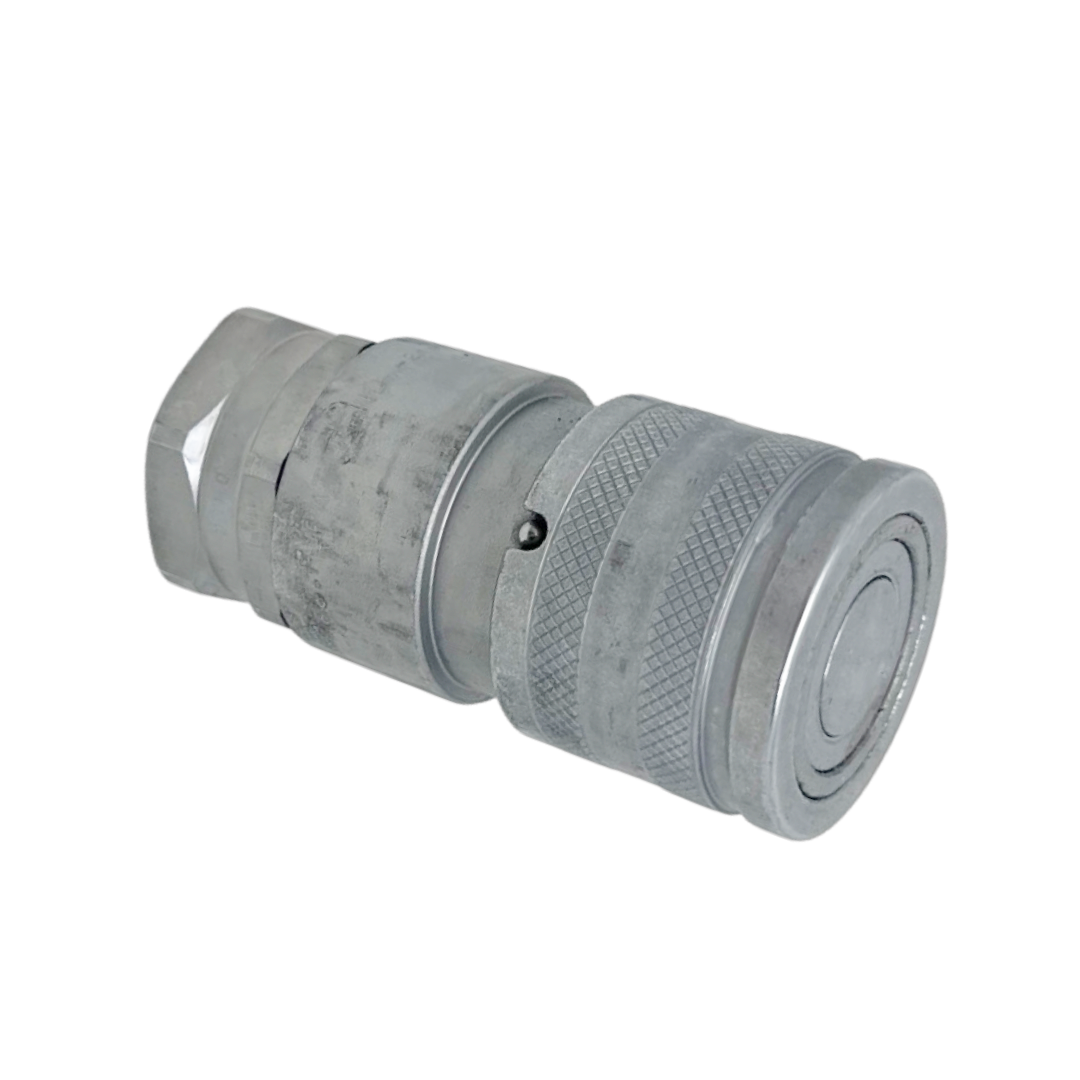 FFH10 34NPT F : Faster Quick Disconnect, Female 5/8" Coupler, 0.75 (3/4") NPT Connection, 5076psi MAWP, 33.02 GPM, ISO 16028 Interchange, Push to Connect Style, Connection Under Pressure Not Allowed