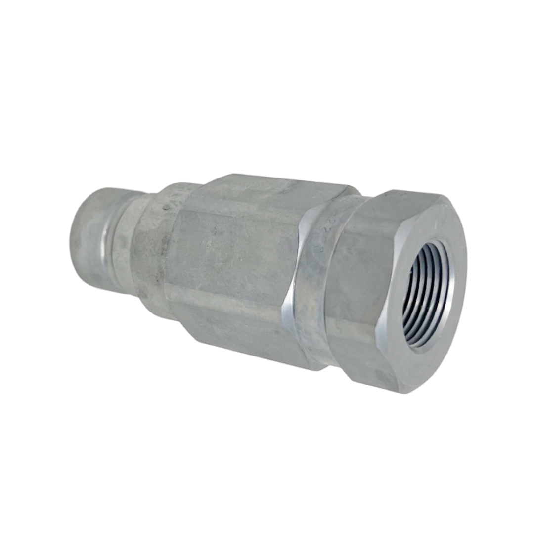 FFH10 34SAE M : Faster Quick Disconnect, Male 5/8" Coupler, 0.75 (3/4") ORB Connection, 5076psi MAWP, 33.02 GPM, ISO 16028 Interchange, Push to Connect Style, Connection Under Pressure Not Allowed