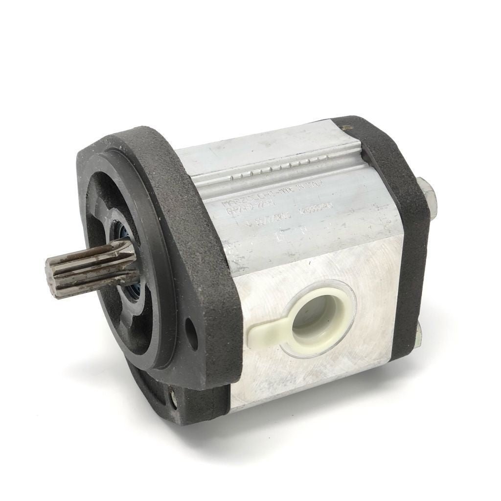 GHP2A-D-22-S1 : Marzocchi Gear Pump, CW, 16cc (0.976in3), 7.61 GPM, 3770psi, 2800 RPM, #12 SAE (3/4") In, #10 SAE (5/8") Out, Splined Shaft 9T 16/32DP, SAE A 2-Bolt Mount