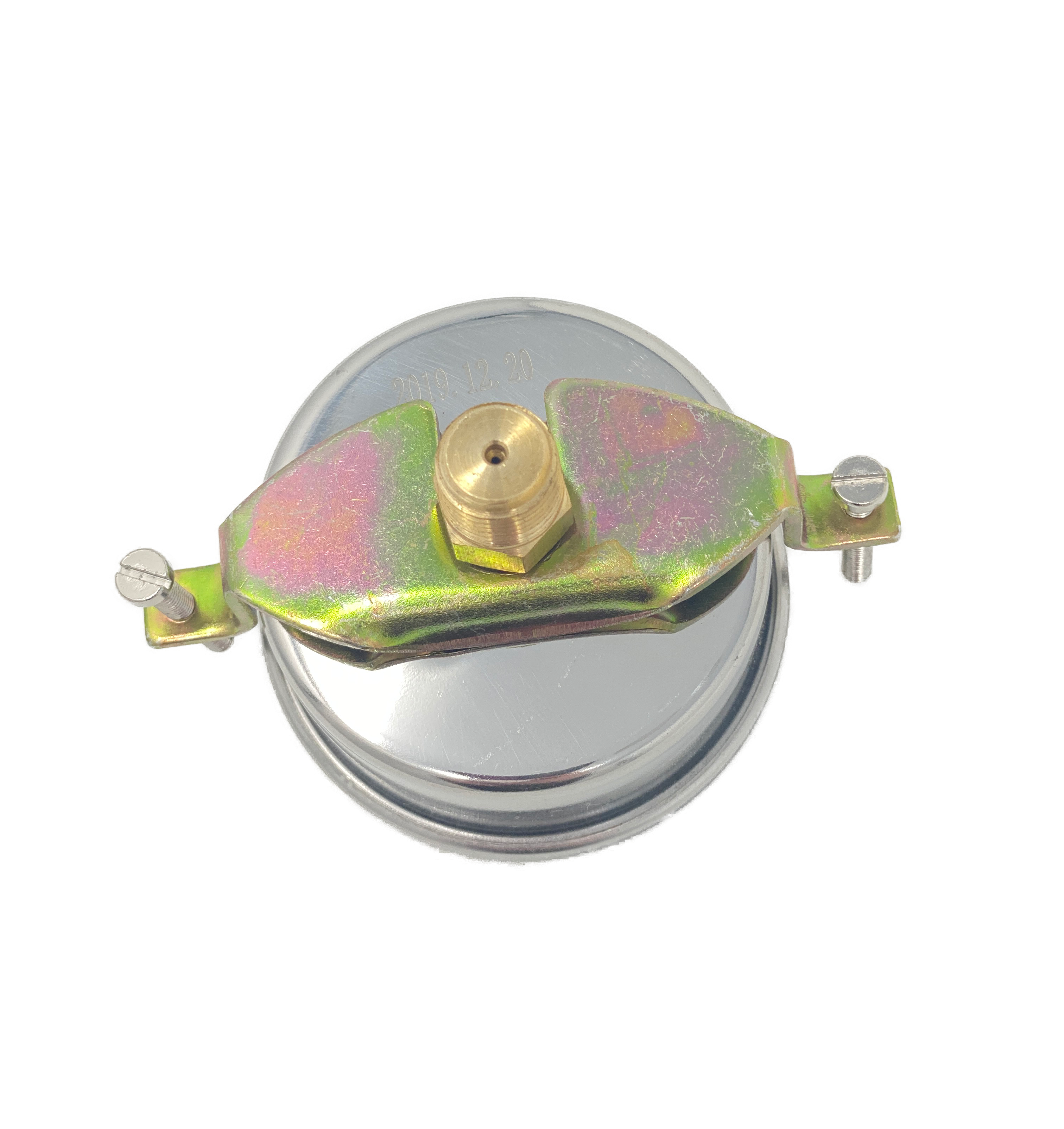 OHI-G-2.5-10K-U : OneHydraulics 2.5 Face Pressure Gauge, 0-10,000psi Range, 1/4 NPT, Panel Clamp Style