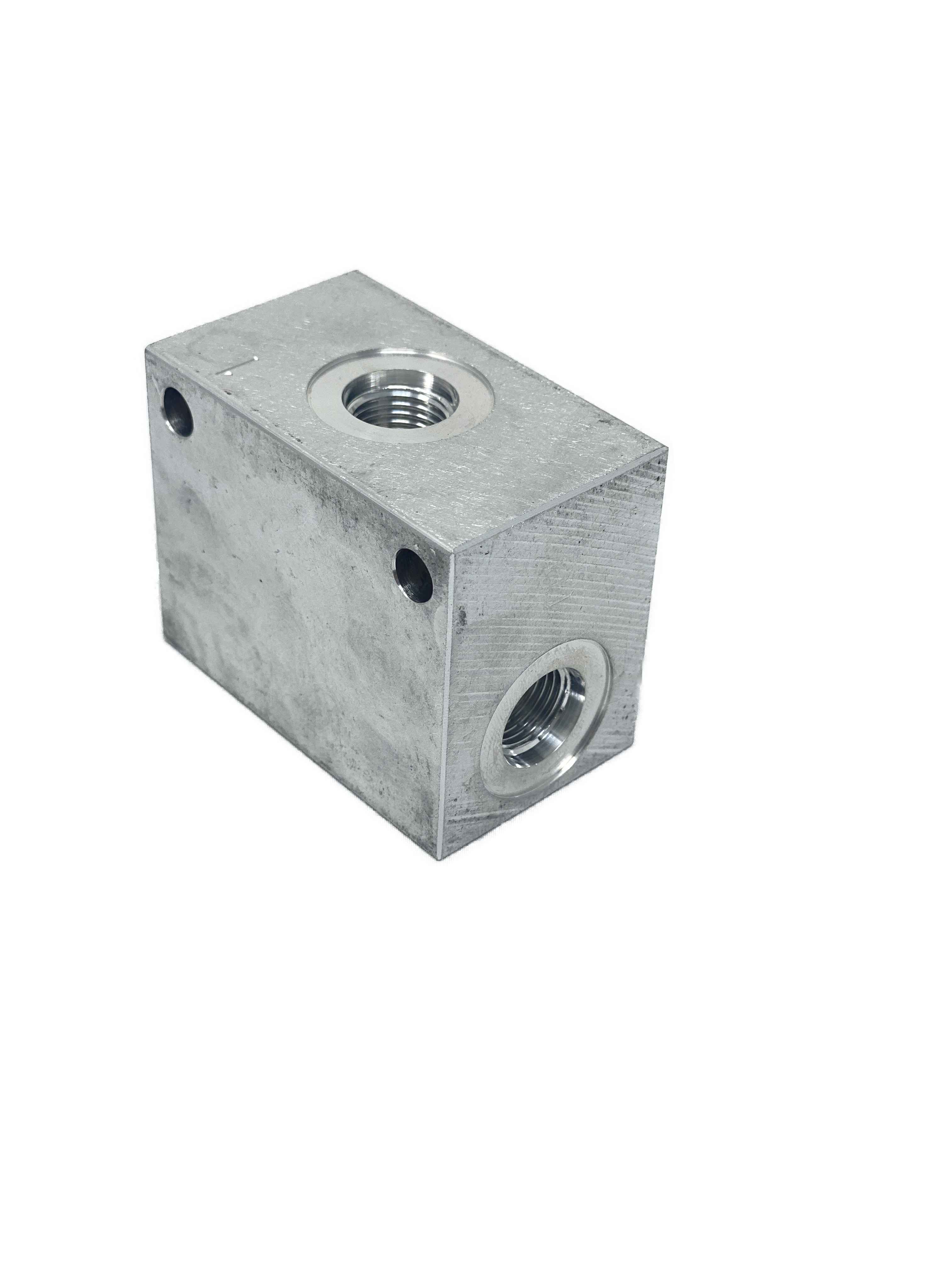 AC082CB8S : Daman Common Cavity Body, C-8-2 Cartridge Cavity, #8 SAE (1/2") Port Connections, 3000psi Rated, Aluminum, Without Gauge Port