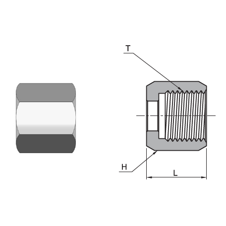 JN-16T : Superlok 1" JIC Nut