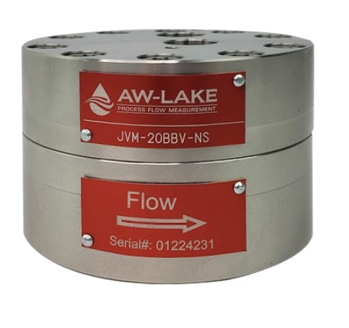 JVM30BBTNS : AW-Lake 6000psi 303 Stainless Steel / DIN 1.4305 Positive Displacement Gear Flow Meter, 0.5 (1/2") NPT Process Port, 2x M14x1.5 Electrical Port, 0.1 to 7.0 GPM