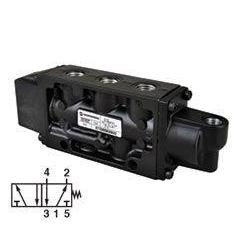 K71EA01KS6KA1 : Norgren Nugget 200 Series low profile Two-Position, Five-Way Air Actuated, Spring Return, 3/8 inch NPT ported va