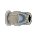 M24250210-10PACK : Norgren Straight adapter (external and internal hex), 5/32 O/D tube, 10/32 UNF thread
