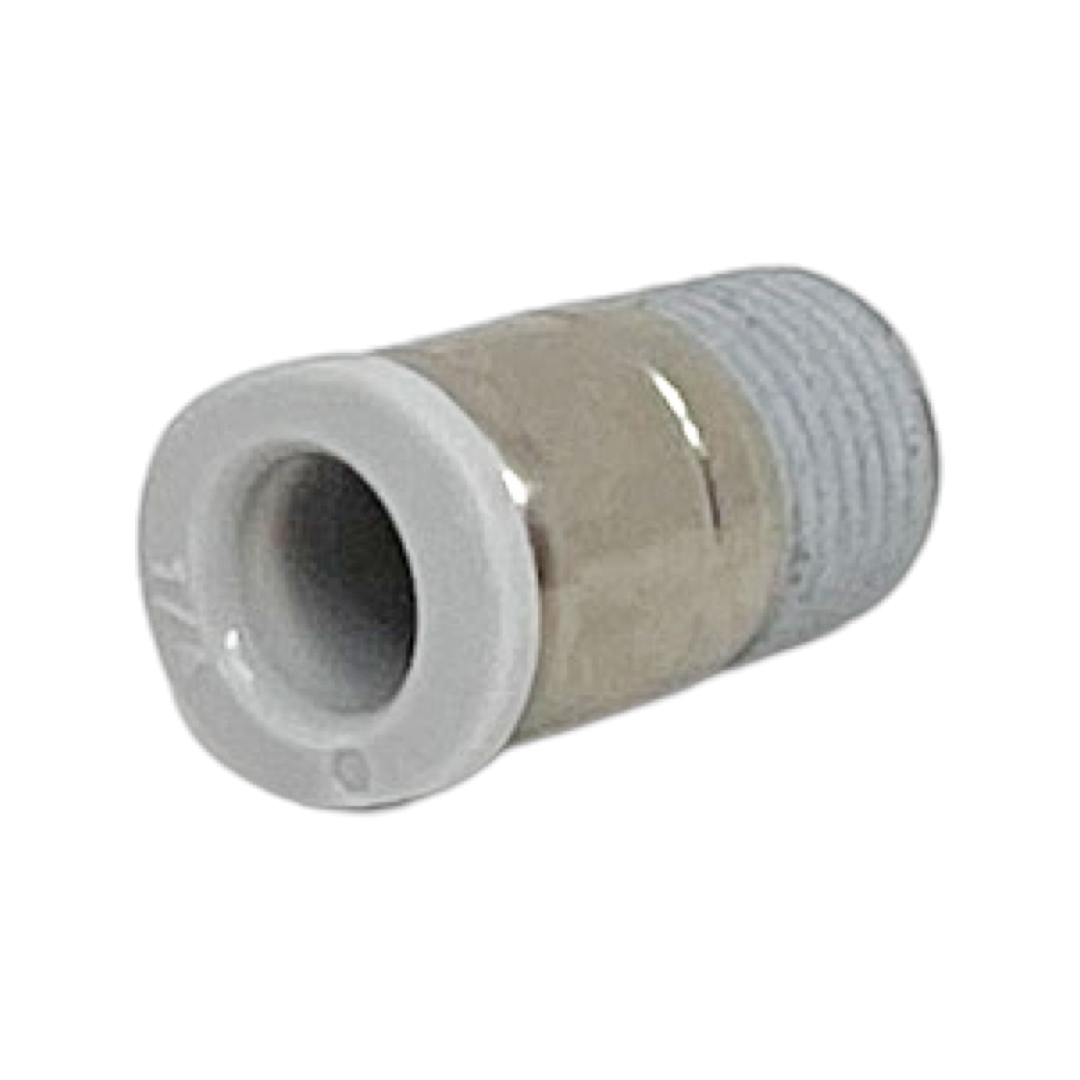 M242A0110-10PACK : Norgren Straight adapter (internal hex only), 1/8 tube O/D, 10/32 UNF thread