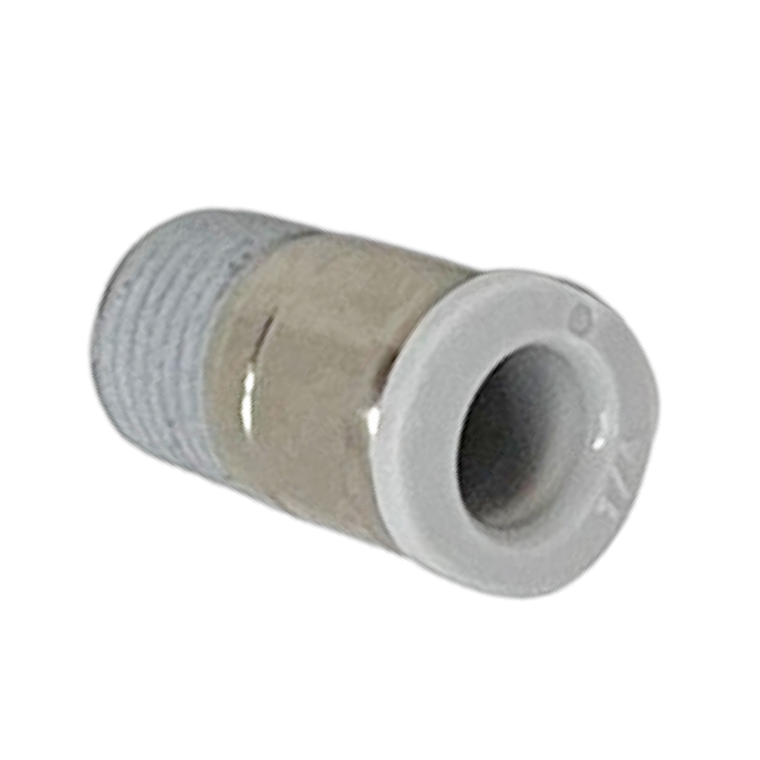 M242A0418-10PACK : Norgren Straight adapter (internal hex only), 1/4 tube O/D, 1/8 NPT thread