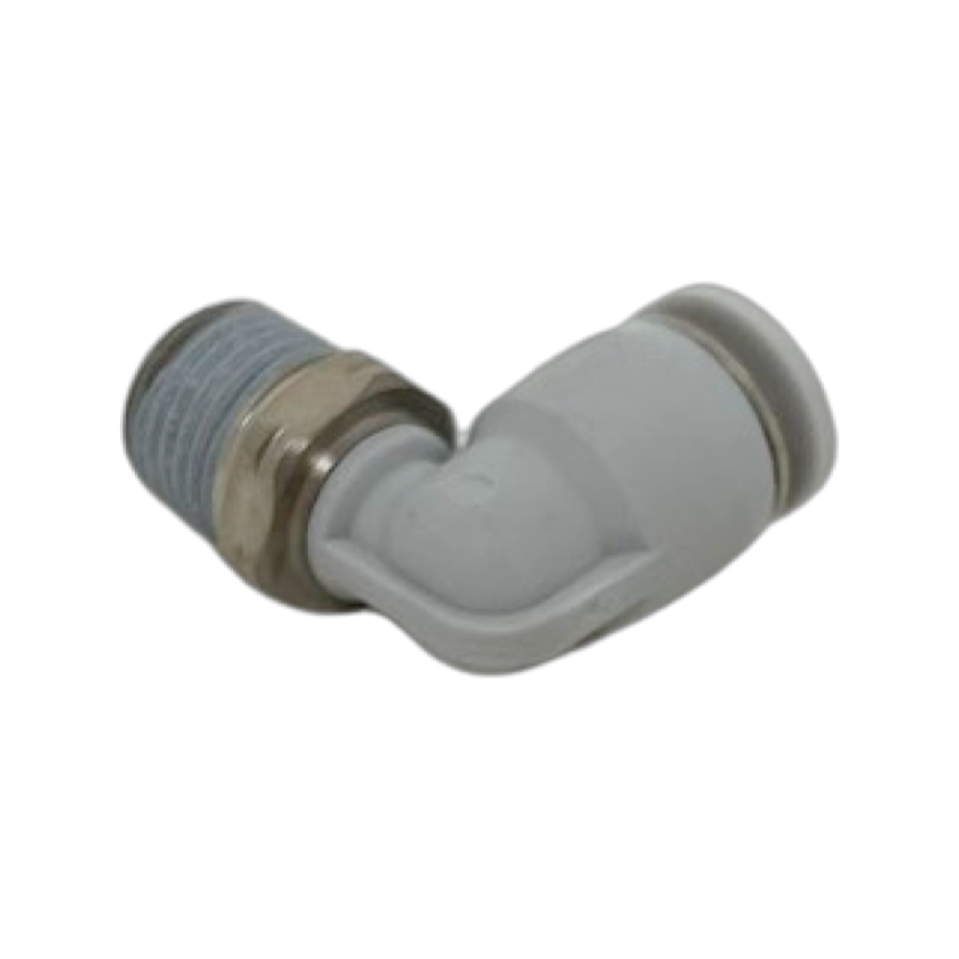 M24470418-10PACK : Norgren 90-Degree Swivel Elbow Adapter, 1/4 tube O/D, 1/8 NPT thread