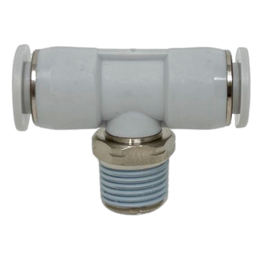 M24670118-10PACK : Norgren Swivel Tee Adapter, 1/8 tube O/D, 1/8 NPT thread