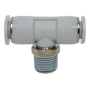 M24670118-10PACK : Norgren Swivel Tee Adapter, 1/8 tube O/D, 1/8 NPT thread