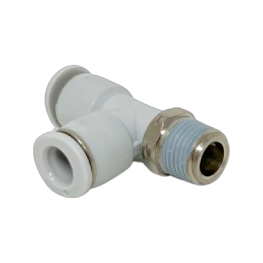 M24680210-10PACK : Norgren Swivel Run Tee Adapter, 5/32 tube O/D, 10/32 UNF thread