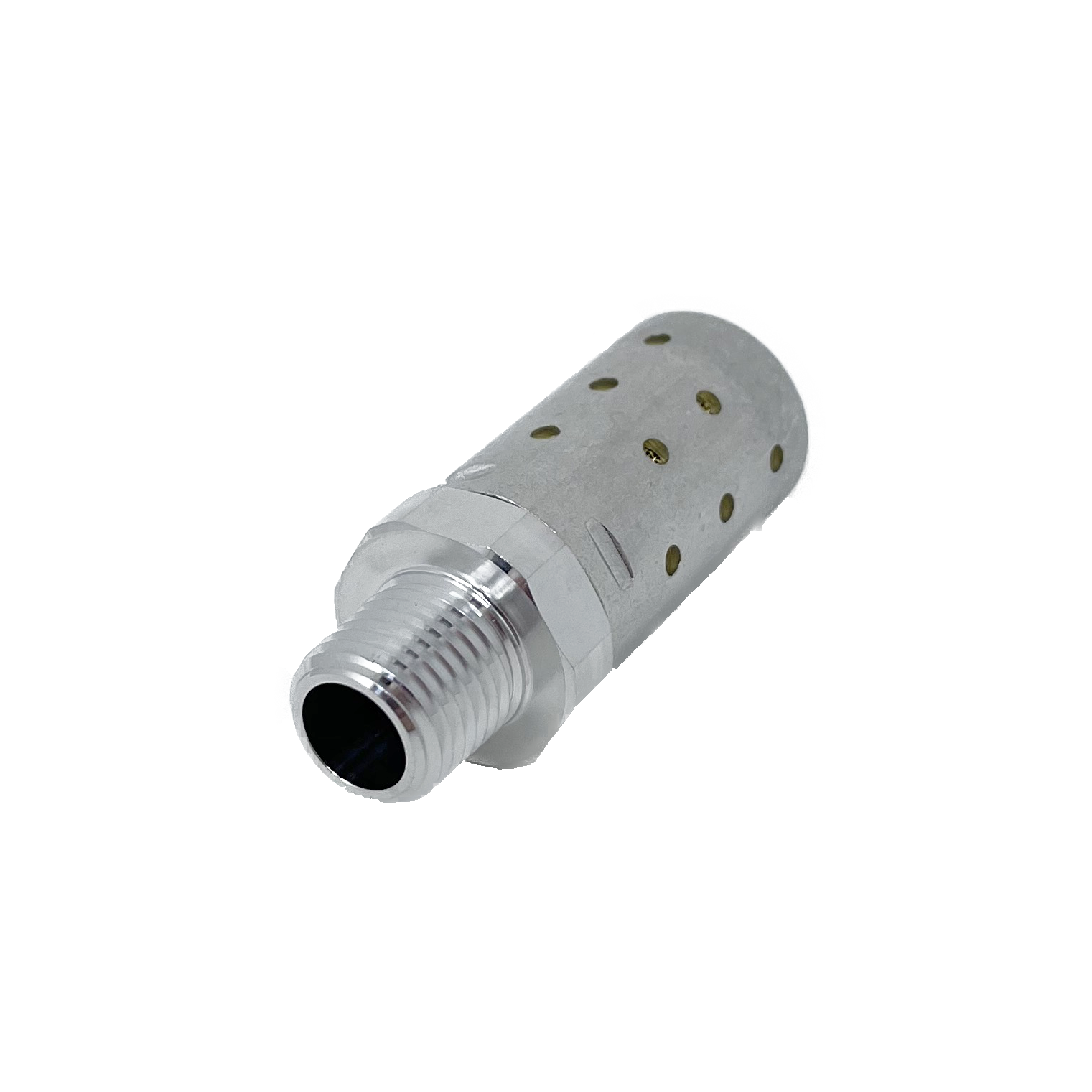 MB002A : Norgren Quietaire Series, heavy duty muffler, 1/4 NPT male thread, brass wire element