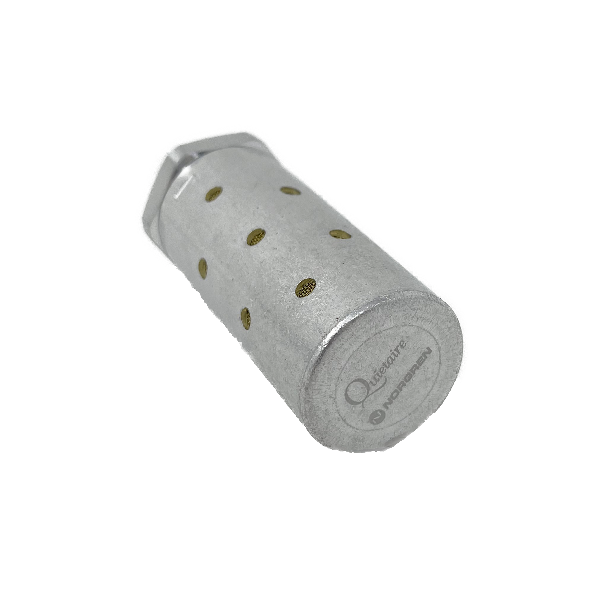 MB003A : Norgren Quietaire Series, heavy duty muffler, 3/8 NPT male thread, brass wire element