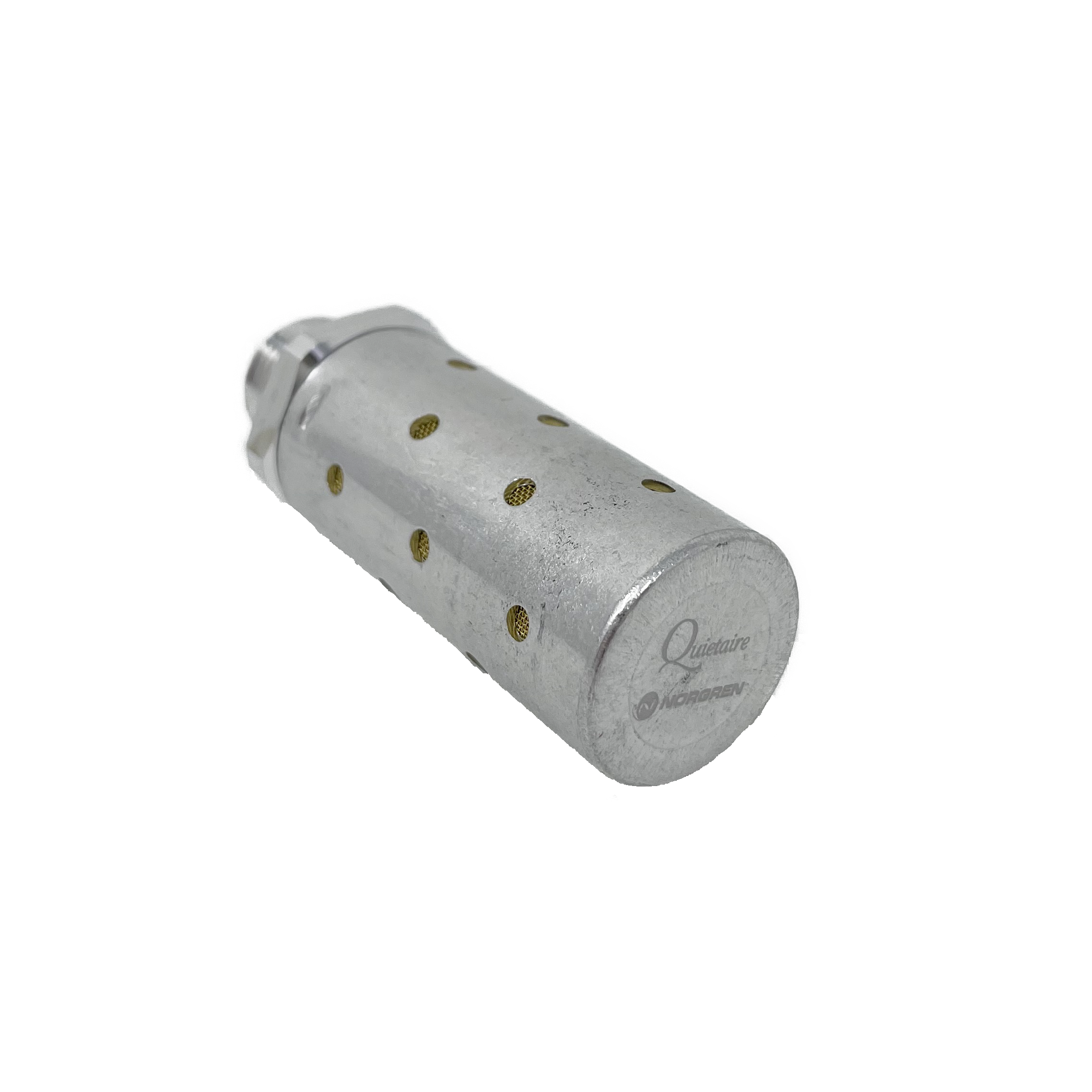 MB004A : Norgren Quietaire Series, heavy duty muffler, 1/2 NPT male thread, brass wire element