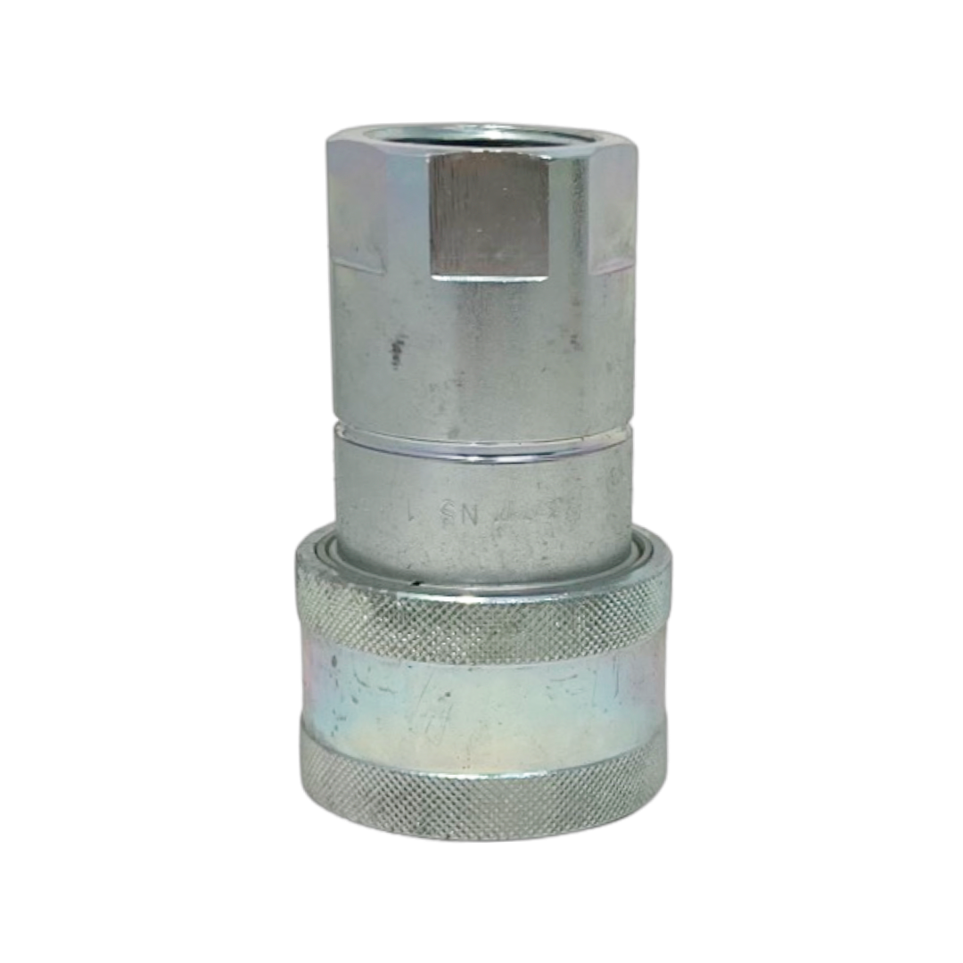 NS 1 NPT F : Faster Quick Disconnect, Female 1" Coupler, 1" NPT Connection, 3190psi MAWP, 36.98 GPM, Sleeve Retraction Style, Connection Under Pressure Not Allowed