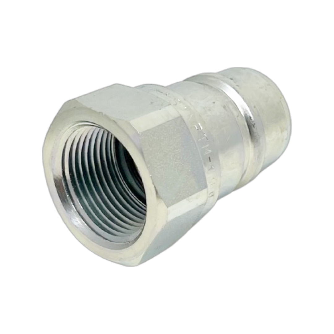 NS 1 NPT M : Faster Quick Disconnect, Male 1" Coupler, 1" NPT Connection, 3190psi MAWP, 36.98 GPM, Sleeve Retraction Style, Connection Under Pressure Not Allowed