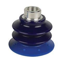 NVCD-B70P-1-38F : Norgren Vacuum Cup Ð Single Bellows 2.75 OD 30/60 Dual Durometer Blue Polyurethane 3/8 NPT male fitting