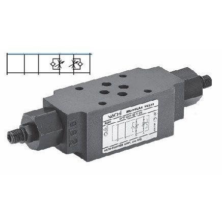 OCY-G01-W-X-20 : Nachi  Flow Control, D03 (NG6), 50GPM, 3625psi, Non-Compensated, Hand Screw, Meter In Control, Throttle Line A&B