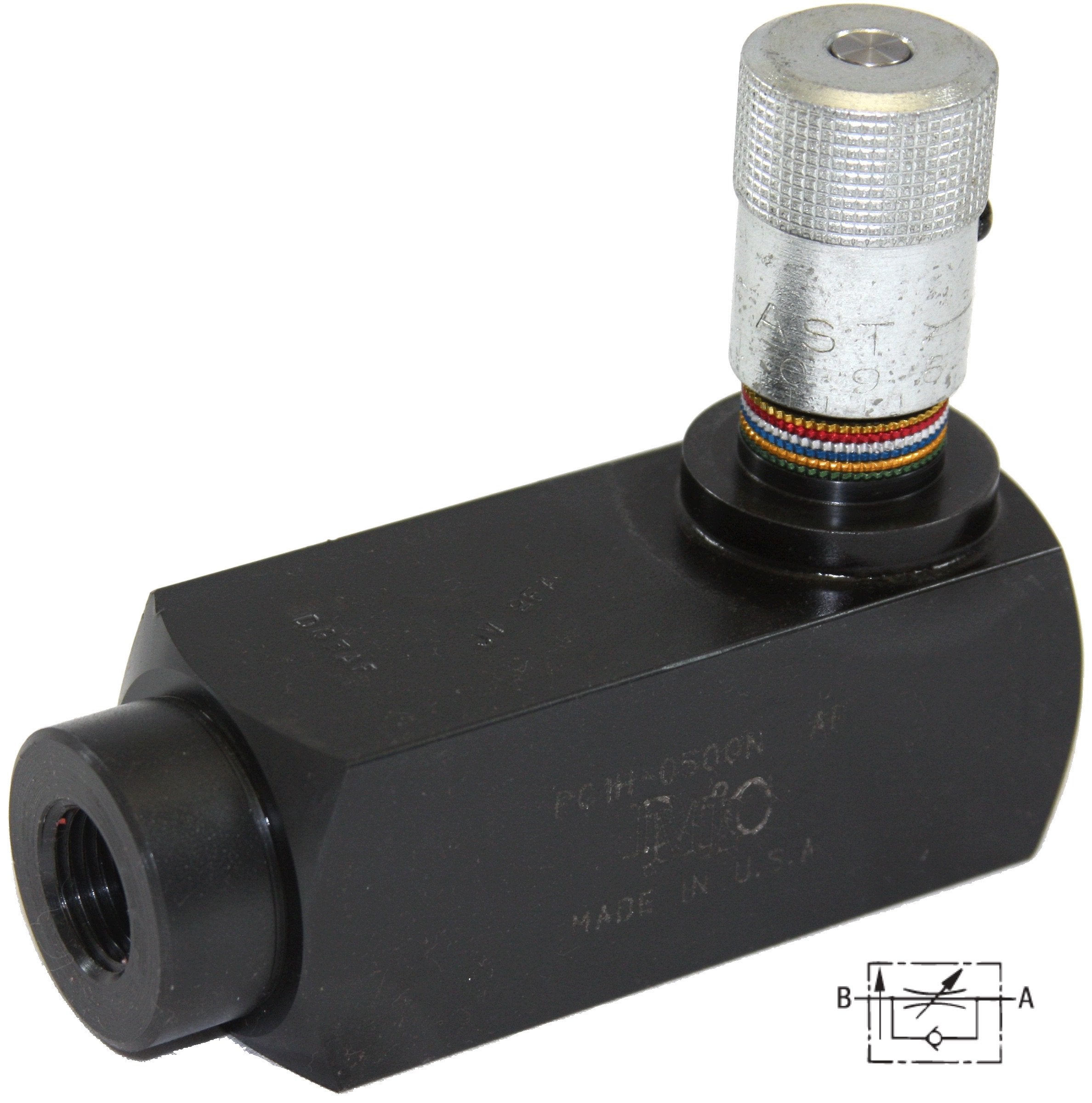 PC2H-0500S : DMIC Pressure Comp Flow Control, Metered Both Directions, #8 SAE (1/2"), 3000psi, Carbon Steel
