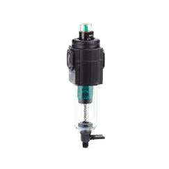 F72C-2AD-QT0 : Norgren Excelon Coalescing Filter, 1/4" NPT, With Mechanical Indicator, Manual Drain, Short Transparent Bowl