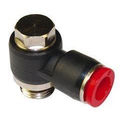 C0A510838-5PACK : Norgren Norgren Banjo Flow Control, 8mm tube O/D, 3/8 ISO G thread