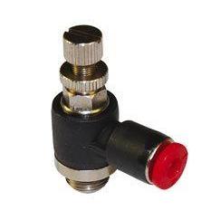 C0K510828-10PACK : Norgren Banjo Flow Control (out), 8mm tube O/D, 1/4 ISO G thread