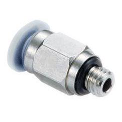 M02250606-10PACK : Norgren Straight adaptor (external hex), 6mm tube O/D, M6 thread