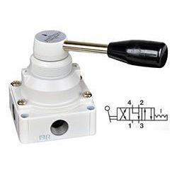 VHLA301-03A : Norgren VHLA Series, 4/3 Center Open to Exhaust COE rotary hand valve, manual, 3/8 NPT ports