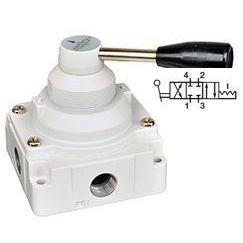 VHLA400-05A : Norgren VHLA Series, 4/3 APB rotary hand valve, manual, 3/4 NPT ports