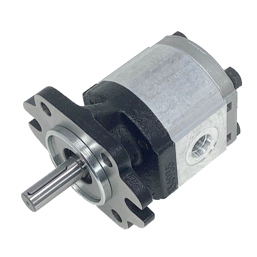 PLP10.3,15D0-36R9-LOB/OA-N-L : Casappa Polaris Gear Pump, 3.34cc, 3770psi Rated, 4000RPM, CW, 1/2" Bore x 1/8" Key Shaft, SAE AA 2-4 Bolt Flange, 0.5 (1/2") #8 SAE Inlet, 0.375 (3/8") #6 SAE Outlet, Aluminum Body Cast Iron Flange And Cover