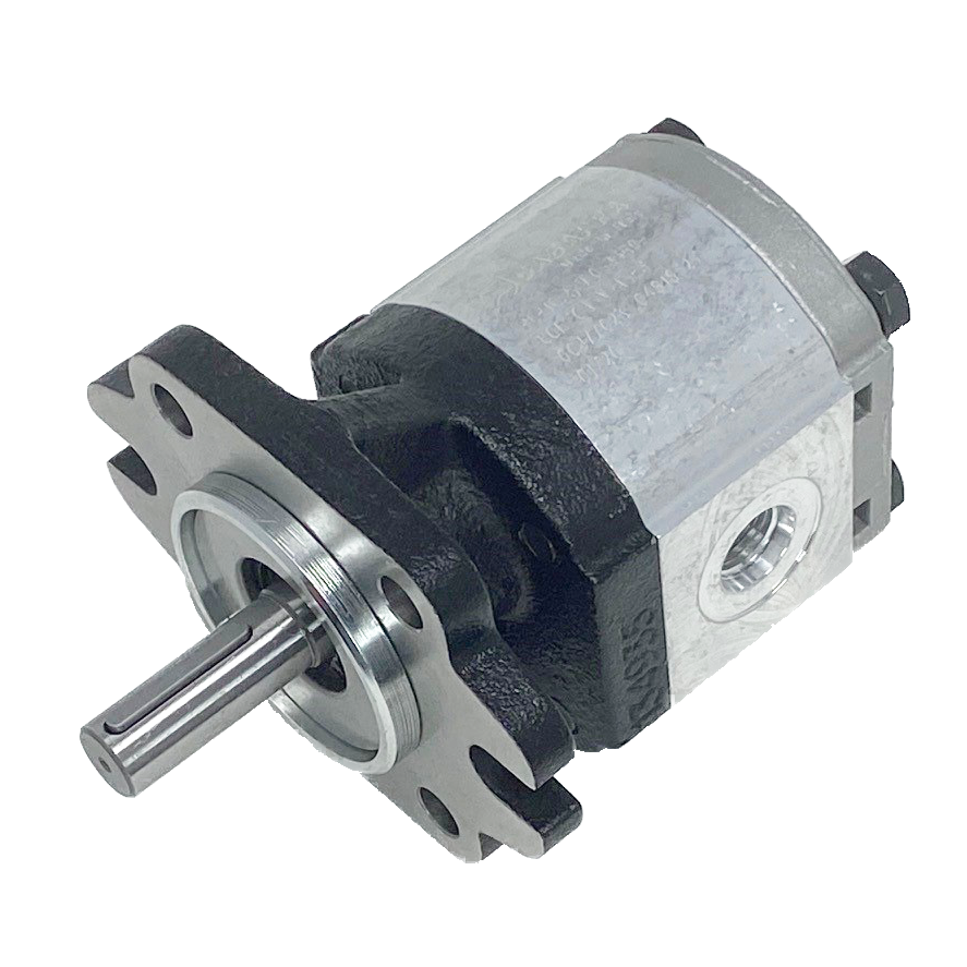 PLP10.2,5S0-36R9-LOB/OA-N-L : Casappa Polaris Gear Pump, 2.67cc, 3770psi, 4000RPM, CCW, 1/2" Bore x 1/8" Key Shaft, SAE AA 2-4 Bolt Flange, 0.5 (1/2") #8 SAE In, 0.375 (3/8") #6 SAE Out, Aluminum Body Cast Iron Flange And Cover