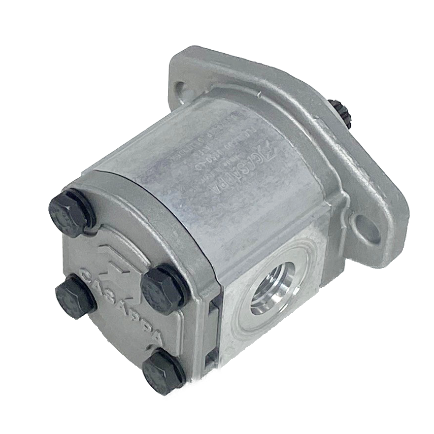 PLP10.6,3D0-02S0-LOC/OB-N-EL : Casappa Polaris Gear Pump, 6.67cc, 3335psi Rated, 3500RPM, CW, 9T 20/40dp Shaft, SAE AA 2-Bolt Flange, 0.625 (5/8") #10 SAE Inlet, 0.375 (3/8") #6 SAE Outlet, Aluminum Body & Flange