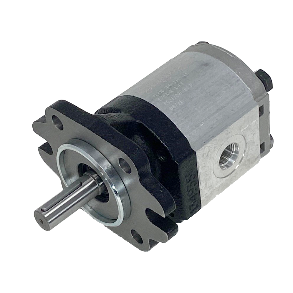PLM10.5R0-36R9-LOA/OB-N-L : Casappa Polaris Gear Motor, 5.34cc, 3625psi, 4000RPM, Birotational, 1/2" Bore x 1/8" Key Shaft, SAE AA 2-4 Bolt Flange, 0.375 (3/8") #6 SAE In, 0.5 (1/2") #8 SAE Out, Aluminum Body Cast Iron Flange And Front Cover