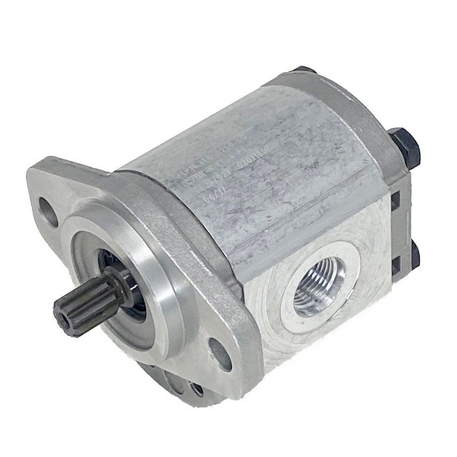 PLP10.8S0-02S0-LOC/OB-N-EL : Casappa Polaris Gear Pump, 8.51cc, 2610psi Rated, 3500RPM, CCW, 9T 20/40dp Shaft, SAE AA 2-Bolt Flange, 0.625 (5/8") #10 SAE Inlet, 0.375 (3/8") #6 SAE Outlet, Aluminum Body & Flange