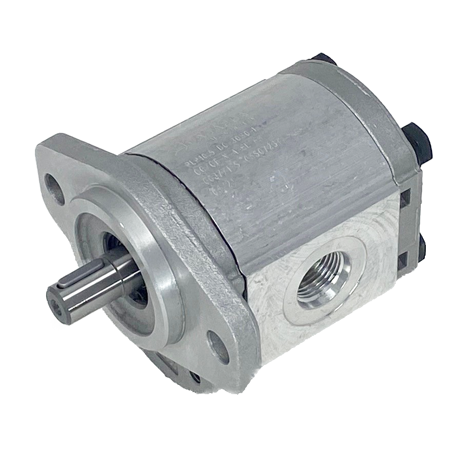 PLM10.10R0-30S0-LOB/OC-N-EL : Casappa Polaris Gear Motor, 10.67cc, 2030psi Rated, 3500RPM, Birotational Rotation, 1/2" Bore x 1/8" Key Shaft, SAE AA 2-Bolt Flange, 0.5 (1/2") #8 SAE Inlet, 0.625 (5/8") #10 SAE Outlet, Aluminum Body & Flange