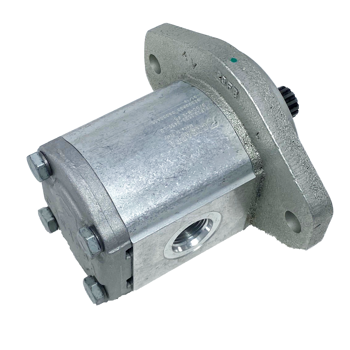 PHP20.25D0-04S5-LOG/OC-N-L : Casappa Polaris Gear Pump, 26.42cc, 3335psi Rated, 3000RPM, CW, 13T 16/32dp Shaft, SAE B 2-Bolt Flange, 1.25" #20 SAE Inlet, 0.625 (5/8") #10 SAE Outlet, Cast Iron Body Cast Iron Flange And Cover