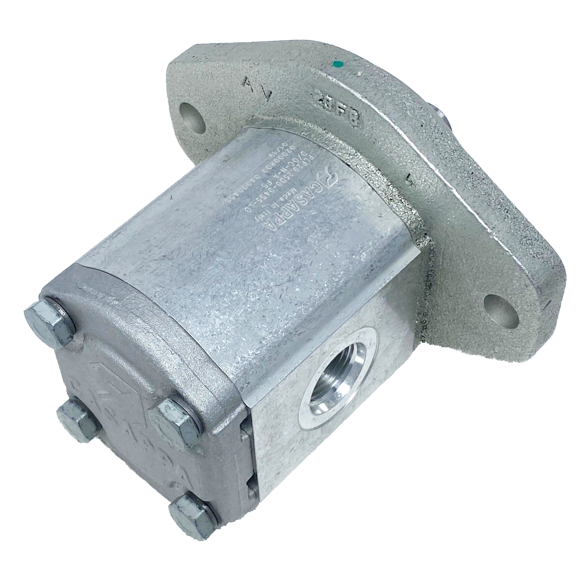 PLP20.25S0-32S5-LOD/OC-N-L : Casappa Polaris Gear Pump, 26.42cc, 2465psi Rated, 3045RPM, CCW, 7/8" Bore x 1/4" Key Shaft, SAE B 2-Bolt Flange, 0.75 (3/4") #12 SAE Inlet, 0.625 (5/8") #10 SAE Outlet, Aluminum Body, Cast Iron Flange