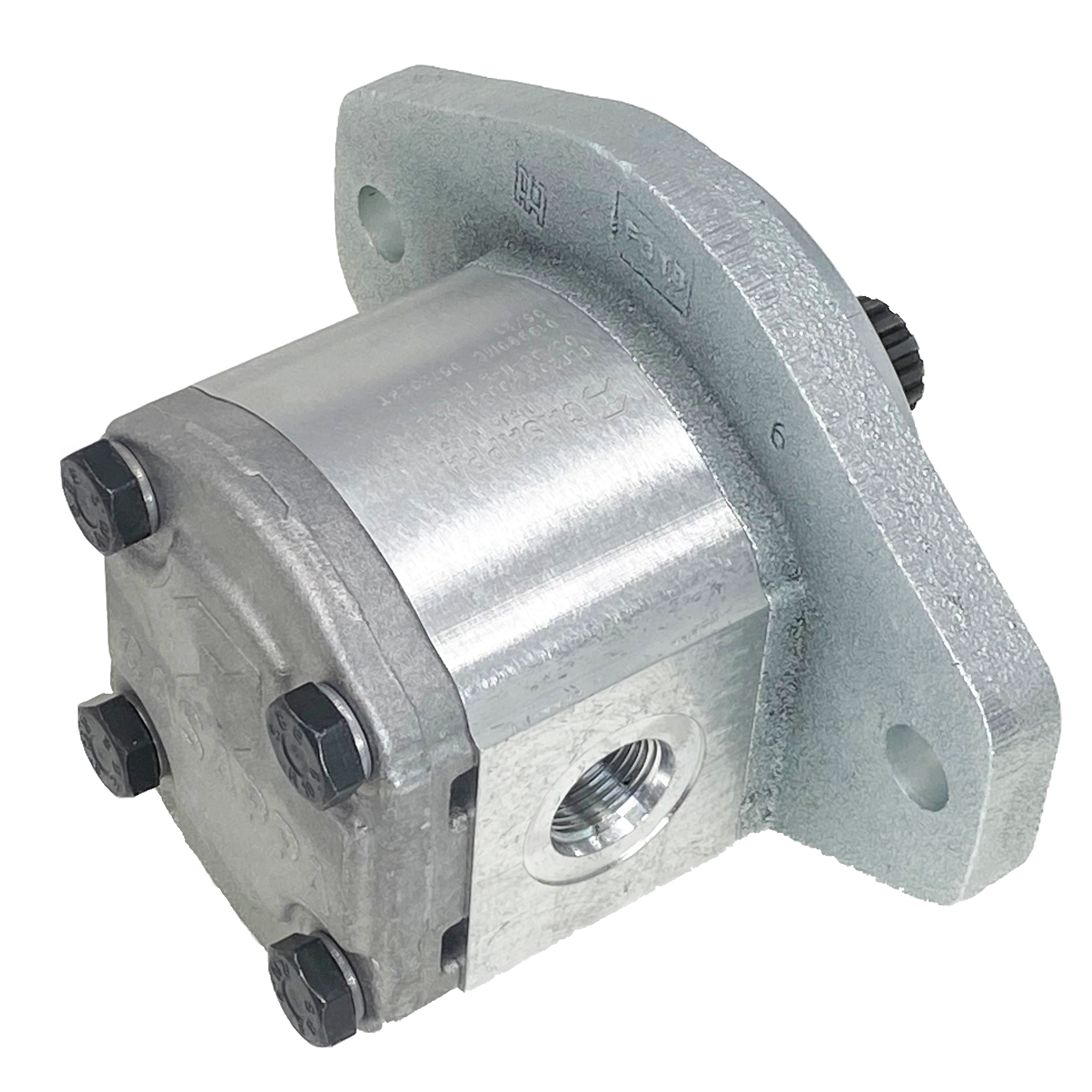 PLM20.11,2B0-04S5-LOC/OC-N-L : Casappa Polaris Gear Motor, 11.23cc, 3625psi Rated, 3500RPM, Reversible Interior Drain, 13T 16/32dp Shaft, SAE B 2-Bolt Flange, 0.625 (5/8") #10 SAE Inlet, 0.625 (5/8") #10 SAE Outlet, Aluminum Body, Cast Iron Flange
