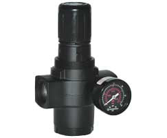 R17-801-RGEA : Norgren R17 Series, general purpose regulator, 1 PTF ports, T-bar adjustment, relieving, with gauge, 5 to 50 PSI