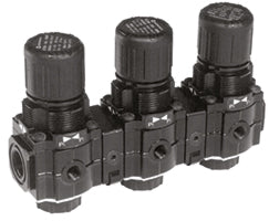 R72M-3AK-RMN : Norgren Excelon R72M Series, 3/8 inlet, 1/4 outlet ports, manifold regulator, without gauge