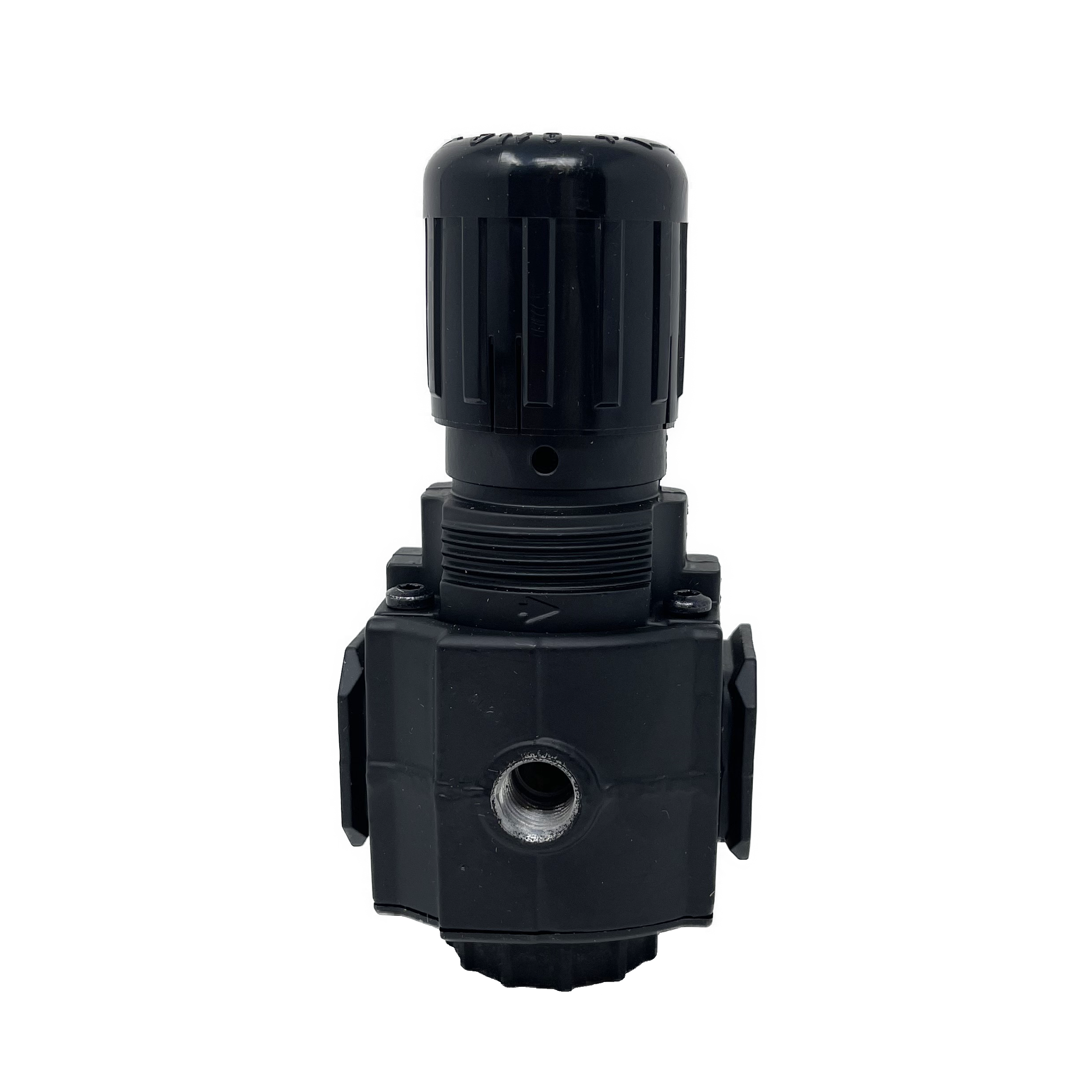 R73G-4AK-RFG : Norgren Excelon Regulator, 1/2" NPT, Knob Adjust, Relieving, 5-60psi, with Gauge