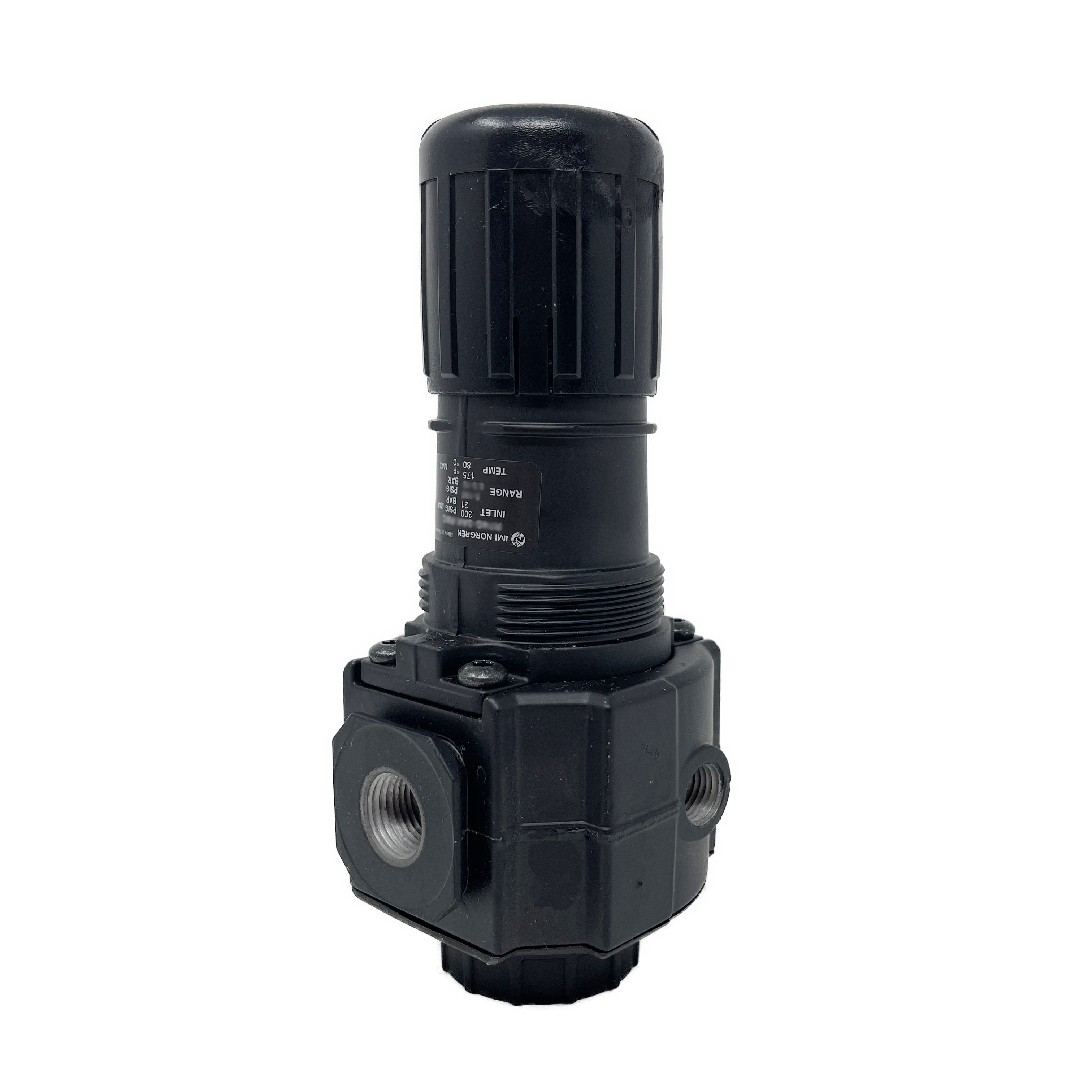 R74G-3AK-NMG : Norgren Excelon Filter, 3/8" NPT, Knob Adjust, Non-Relieving, 5-150psi, with Gauge