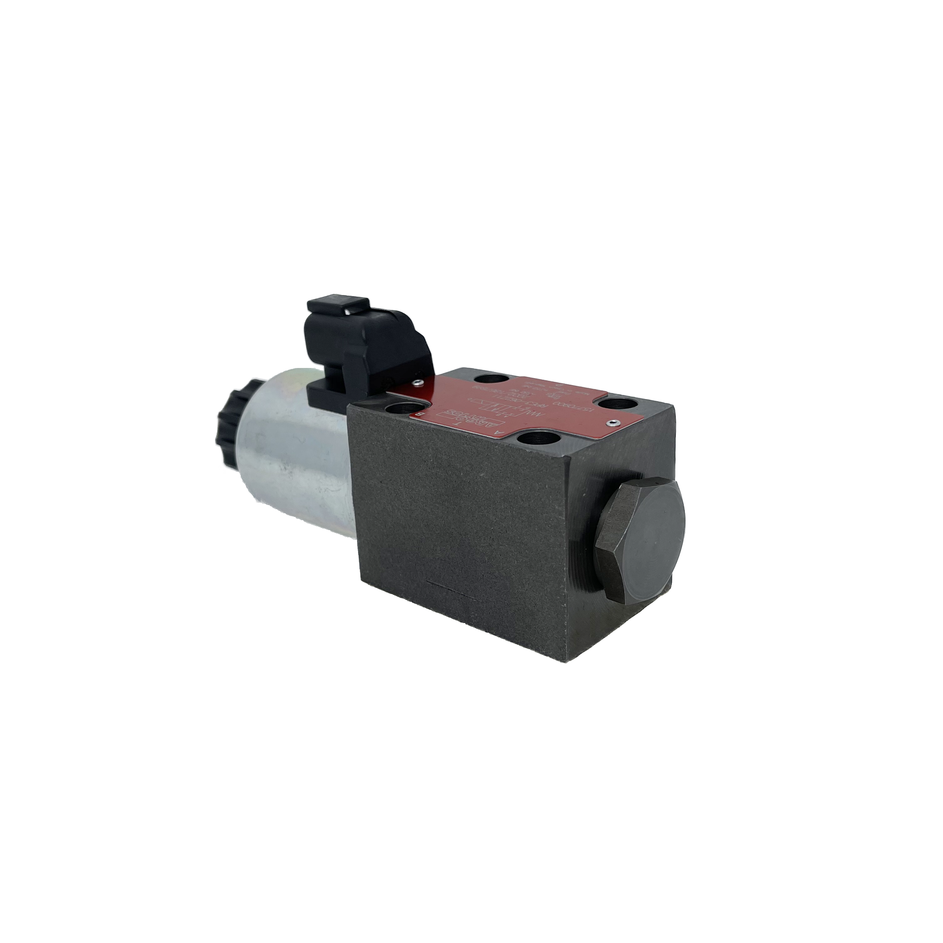 RPE3-062Z11/01200E12A : Argo Hytos Directional Control Valve, D03 (NG6), 21GPM, 5100psi, 2P4W, 12 VDC, Deutsch, Spring Return, All Ports Blocked in Neutral, Coil Side B