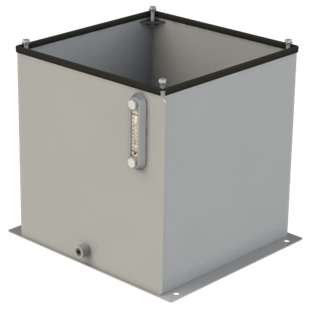 RVS20-3 : Magnaloy Reservoir, Vertical, Non-JIC, Bolt-On Top, Carbon Steel, 20-Gallon Capacity