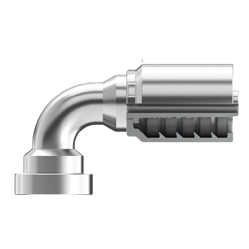 SE-CF90-3232 : Continental Hose Fitting, 2 Hose ID,  2 Caterpillar, 90-Degree Connection