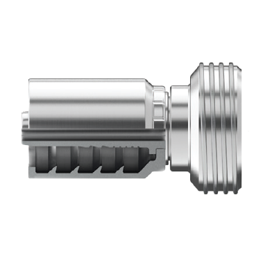 SE-IHUM1502-3232 : Continental Hose Fitting, 2 Hose ID, 2-11 1/2 3 TPI ACME 2G Hammer Union, Straight, Rigid Connection