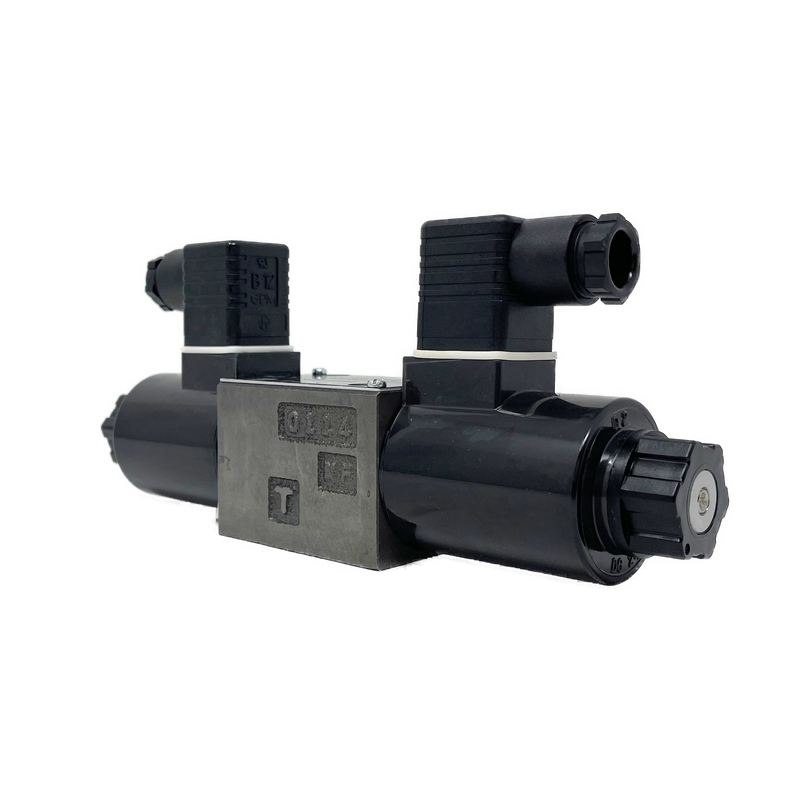SA-G01-C4-D1-E31 : Nachi Solenoid Valve, 3P4W, D03 (NG6), 13.2GPM, 5075psi, All Ports Open Neutral, 12 VDC, DIN
