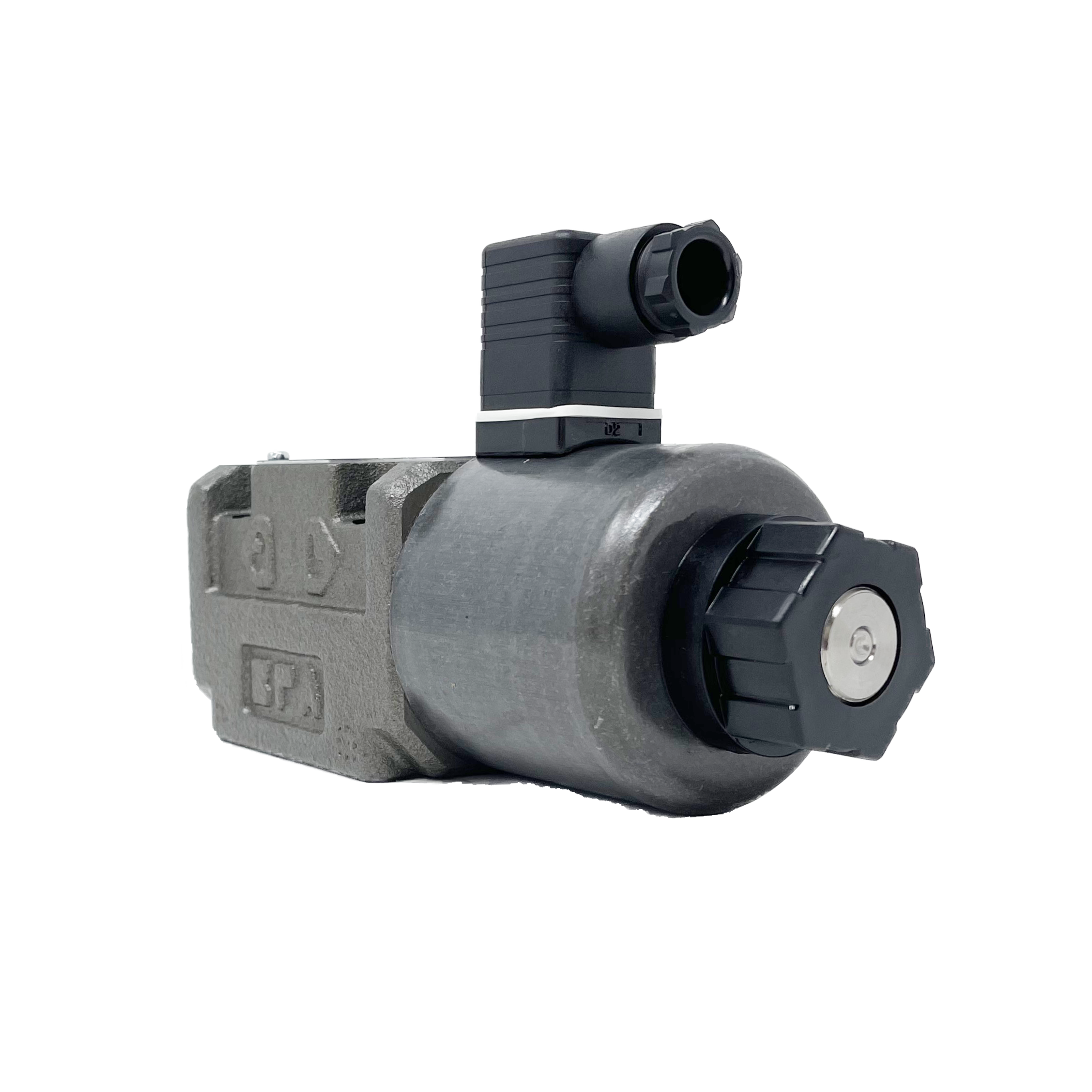 SA-G03-A3X-C115-E21 : Nachi Solenoid Valve, 3P4W, D05 (NG10), 34.3GPM, 5075psi, P to A, B to T in Neutral, 110 VAC, DIN
