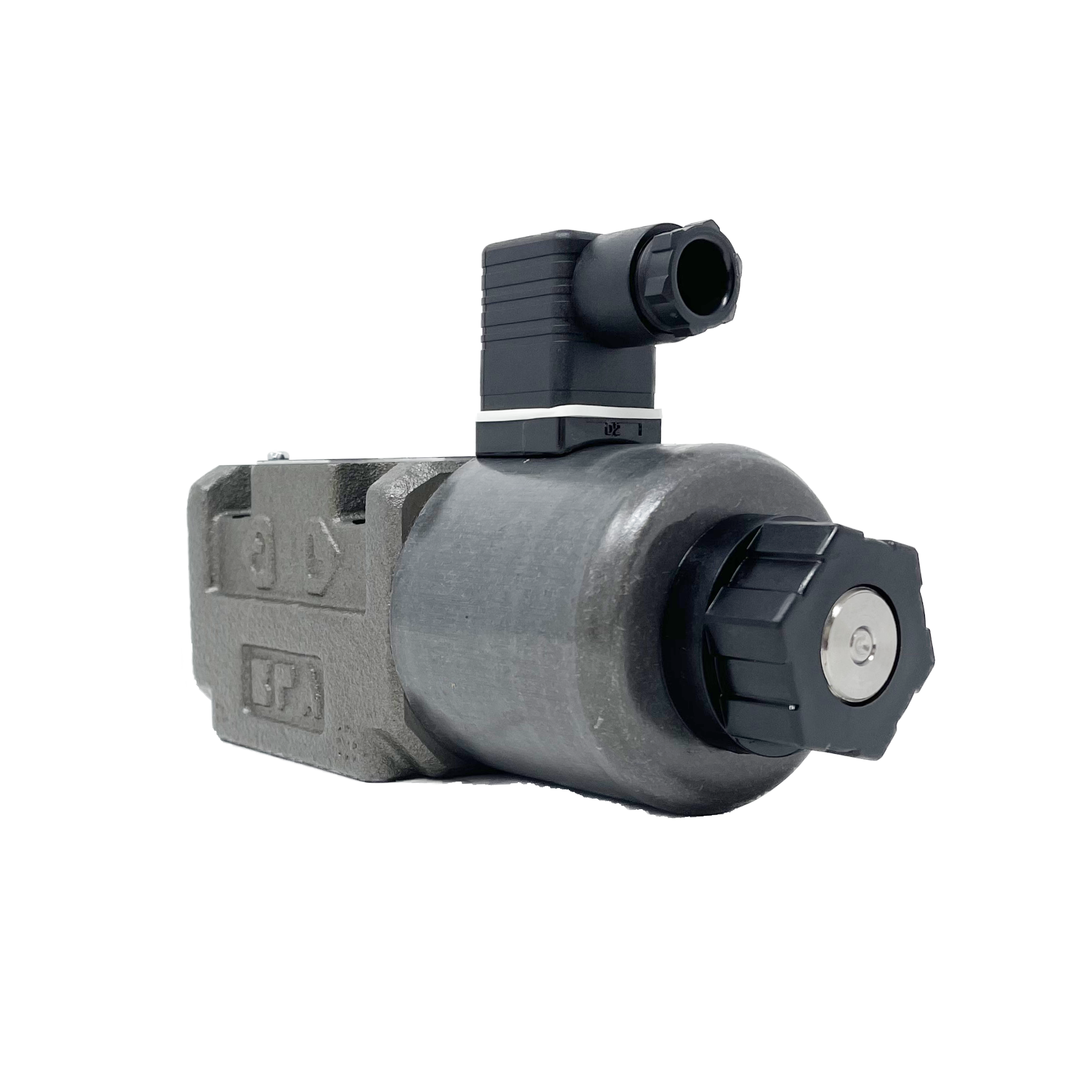 SA-G03-A3Z-C115-E21 : Nachi Solenoid Valve, 3P4W, D05 (NG10), 34.3GPM, 5075psi, P to A, B to T in Neutral, 110 VAC, DIN